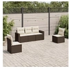 Image de Salon de Jardin avec Coussins 5 pcs, Canapés avec Pieds Réglables, Ensemble de Meubles d'Extérieur Patio Terrasse, 3218783