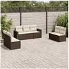 Image de Salon de Jardin avec Coussins 7 pcs, Canapés avec Pieds Réglables, Ensemble de Meubles d'Extérieur Patio Terrasse, 3218823