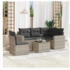 Image de Salon de Jardin avec Coussins 6 pcs, Canapés avec Pieds Réglables, Ensemble de Meubles d'Extérieur Patio Terrasse, 3218972