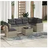 Image de Salon de Jardin avec Coussins 7 pcs, Canapés avec Pieds Réglables, Ensemble de Meubles d'Extérieur Patio Terrasse, 3219032
