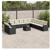 Image de Ensemble à Manger de Jardin avec Coussins 13 pcs, Table et Chaises à Dossier Rabattable, Meubles d'Extérieur Patio 3211582