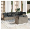 Image de Salon de jardin modulable - 8 pièces - Résine tressée - 8 personnes - Gris