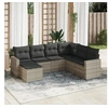 Image de Salon de Jardin avec Coussins 7 pcs, Canapés avec Pieds Réglables, Ensemble de Meubles d'Extérieur Patio Terrasse, 3219292