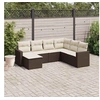 Image de Salon de Jardin avec Coussins 7 pcs, Canapés avec Pieds Réglables, Ensemble de Meubles d'Extérieur Patio Terrasse, 3219293