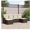 Image de Salon de Jardin avec Coussins 6 pcs, Canapés avec Pieds Réglables, Ensemble de Meubles d'Extérieur Patio Terrasse, 3219313