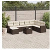 Image de Salon de jardin modulable GENERIQUE marron resine tressee 9 pieces 65.5 x 62 x 37 cm 8 personnes