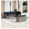 Image de Salon de Jardin avec Coussins 9 pcs, Canapés de Patio, Ensemble de Meubles, Mobilier de Terrasse Exterieur, Gris 3219411