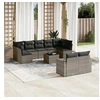 Image de Salon de jardin modulable rotin gris 10 pieces x 65.5 x 69