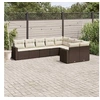Image de Salon de Jardin avec Coussins 9 pcs, Canapés de Patio, Ensemble de Meubles, Mobilier de Terrasse Exterieur, Marron 3219433