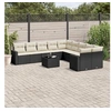 Image de Salon de jardin - - 11 pcs - Résine tressée - Coussins confortables - Design modulaire