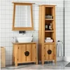 Image de Ensemble de meubles de salle de bain 2 pcs bois de pin massif, armoire de salle de bain, meuble de salle de bain, 3223456