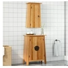 Image de Ensemble de meubles de salle de bain 2 pcs bois de pin massif, armoire de salle de bain, meuble de salle de bain, 3223458