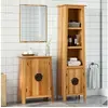 Image de Ensemble de meubles de salle de bain 2 pcs bois de pin massif, armoire de salle de bain, meuble de salle de bain, 3223461