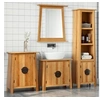 Image de Ensemble de meubles de salle de bain 4 pcs bois de pin massif, armoire de salle de bain, meuble de salle de bain, 3223464