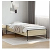 Image de Cadre de lit chêne sonoma 90x200 cm bois d'ingénierie et métal, lit, lit d'invités, lit simple, meuble de chambre à 844967