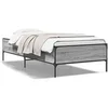 Image de Bedframe bewerkt hout en metaal grijs sonoma eiken 90x190 cm844989