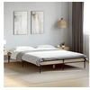 Image de Bedframe bewerkt hout metaal sonoma eikenkleurig 150x200 cm845012