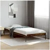 Image de Cadre de lit chêne fumé 90x200 cm bois d'ingénierie et métal, lit, lit d'invités, lit simple, meuble de chambre à 845033