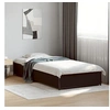 Image de Bedframe bewerkt hout en metaal zwart 90x200 cm845111