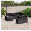 Image de Salon de jardin modulable rotin 8 personnes 10 pieces