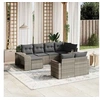 Image de Salon de Jardin avec Coussins 10 pcs, Canapés avec Dossier, Ensemble de Meubles, Mobilier de Terrasse Patio, Gris 3228902