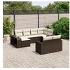 Image de Salon de jardin modulable resine tressee marron 10 pieces x 65.5 x 69 8 personnes