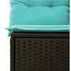 Image de Salon de jardin modulable GENERIQUE resine tressee noir 4 pieces 62 x 55 x 69 cm