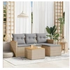 Image de Salon de Jardin avec Coussins 5 pcs, Canapés de Terrasse, Ensemble de Meubles de Patio, Mobilier d'Extérieur, Mélange 3225912