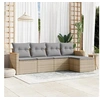 Image de Salon de Jardin avec Coussins 5 pcs, Canapés de Terrasse, Ensemble de Meubles de Patio, Mobilier d'Extérieur, Mélange 3225919