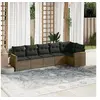 Image de Salon de Jardin avec Coussins 6 pcs, Canapés de Terrasse, Ensemble de Meubles de Patio, Mobilier d'Extérieur, Gris 3225990