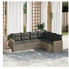Image de Salon de Jardin avec Coussins 6 pcs, Canapés de Terrasse, Ensemble de Meubles de Patio, Mobilier d'Extérieur, Gris 3226004