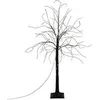 Image de Arbre artificiel lumineux de Noël LED - 120 cm, 480 lumières blanc chaud, étoiles, branches flexibles, IP44, intérieur/extérieur