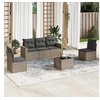 Image de Salon de Jardin avec Coussins 6 pcs, Canapés avec Pieds Réglables, Ensemble de Meubles d'Extérieur Patio Terrasse, 3251137