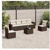 Image de Salon de Jardin avec Coussins 7 pcs, Canapés avec Pieds Réglables, Ensemble de Meubles d'Extérieur Patio Terrasse, 3251160