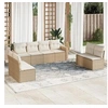 Image de Salon de Jardin avec Coussins 8 pcs, Canapés avec Pieds Réglables, Ensemble de Meubles d'Extérieur Patio Terrasse, 3251185