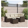 Image de Salon de Jardin avec Coussins 5 pcs, Canapés avec Pieds Réglables, Ensemble de Meubles d'Extérieur Patio Terrasse, 3251260