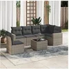 Image de Salon de jardin modulable 7 pieces resine tressee 62 x 62 x 69 cm