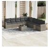 Image de Salon de jardin modulable resine tressee gris 10 pieces 62 x 62 x 69 cm