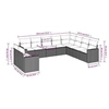 Image de Salon de jardin modulable 1 personnes resine tressee gris 62 x 62 x 69 cm 10 pieces