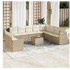 Image de Salon de Jardin avec Coussins 11 pcs, Canapés avec Pieds Réglables, Ensemble de Meubles d'Extérieur Patio Terrasse, 3251515