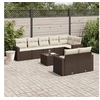 Image de Salon de Jardin avec Coussins 9 pcs, Canapés de Terrasse, Ensemble de Meubles de Patio, Mobilier d'Extérieur, Marron 3251570
