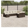Image de Salon de Jardin avec Coussins 10 pcs, Canapés de Terrasse, Ensemble de Meubles de Patio, Mobilier d'Extérieur, Marron 3251800