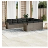 Image de Salon de jardin modulable gris resine tressee 10 pieces 62 x 65.5 x 69 cm
