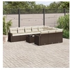 Image de Salon de Jardin avec Coussins 11 pcs, Canapés de Terrasse, Ensemble de Meubles de Patio, Mobilier d'Extérieur, Marron 3251840