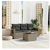 Image de Salon de Jardin avec Coussins 4 pcs, Canapés de Terrasse, Ensemble de Meubles de Patio, Mobilier d'Extérieur, Gris 3252207