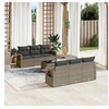 Image de Salon de Jardin avec Coussins 7 pcs, Canapés de Patio, Ensemble de Meubles, Mobilier de Terrasse Extérieur, Gris 3252247