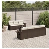 Image de Salon de jardin modulable GENERIQUE resine tressee 7 personnes 8 pieces 62 x 55 x 69 cm marron