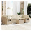 Image de Salon de Jardin avec Coussins 8 pcs, Canapés de Patio, Ensemble de Meubles, Mobilier de Terrasse Extérieur, Beige 3252275