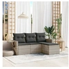 Image de Salon de Jardin avec Coussins 4 pcs, Canapés de Terrasse, Ensemble de Meubles de Patio, Mobilier d'Extérieur, Gris 3252409