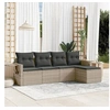 Image de Salon de Jardin avec Coussins 5 pcs, Canapés de Terrasse, Ensemble de Meubles de Patio, Mobilier d'Extérieur, Gris 3252429